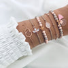 Yobest 6 Pcs/Set Bohemian Tassel Beads Charm Bracelets Set For Women Girls Fashion Pineapple Heart Geometric Bracelet Jewelry