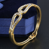 12 Styles Love Heart Bracelets Screw Bangles Women Stainless Steel Bracelet Bangle  Inlay Rhinestone Gold Silver Jewelry Gift